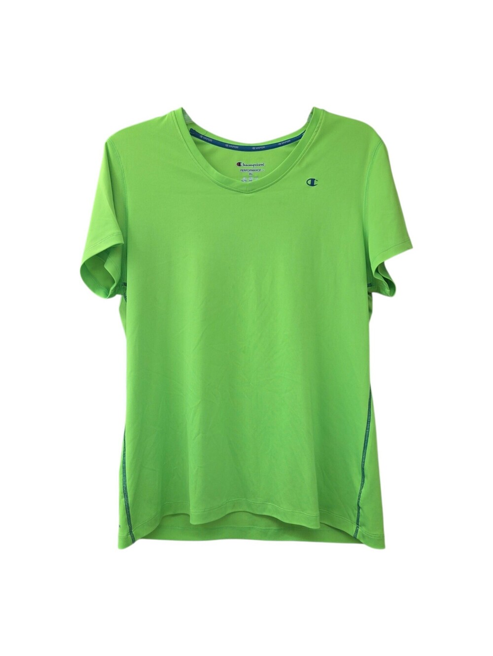Champion neon green workout tshirt womens